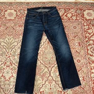 Hudson dark wash wide leg jeans